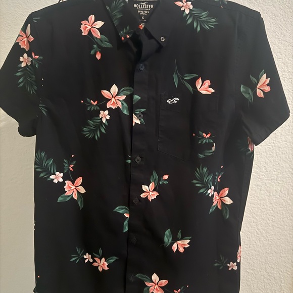 Hollister Black Epic Flex Shirt - Picture 1 of 3